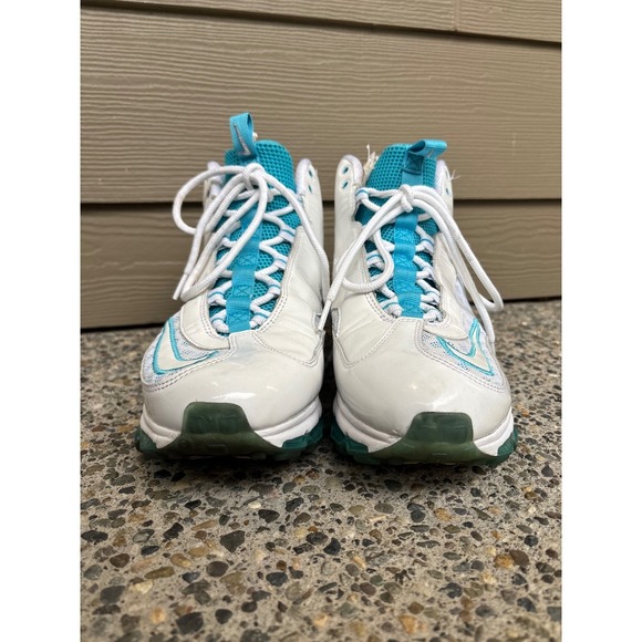 Nike Air Max Jr Chlorine Blue White 2011 Basketball 442478-100 Men's Size 10.5 - Picture 5 of 12